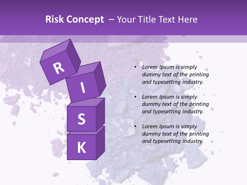 Make Purple Isolated PowerPoint Template