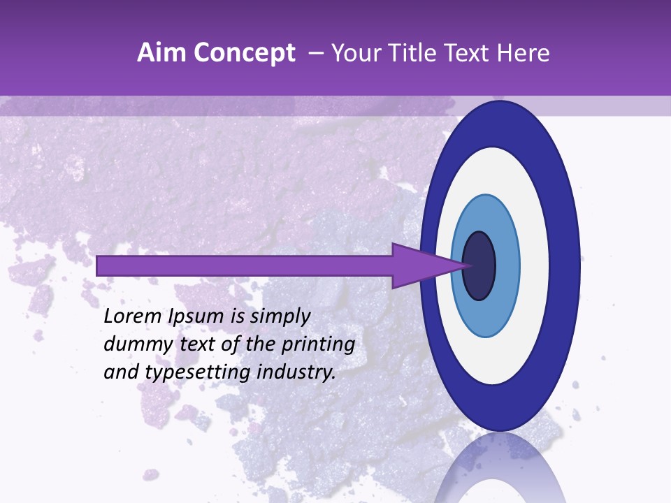 Make Purple Isolated PowerPoint Template