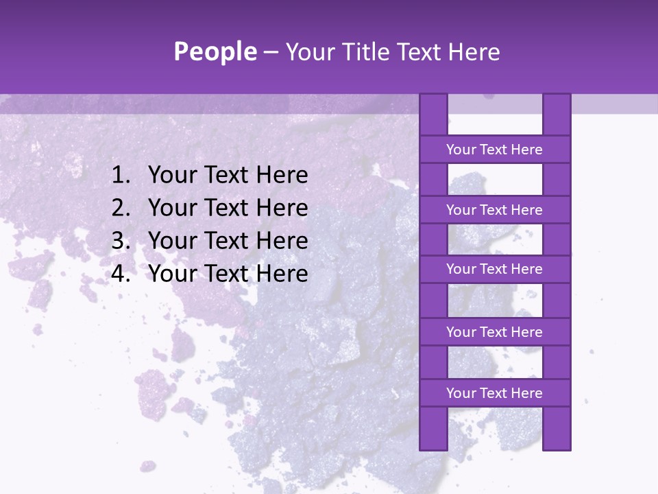 Make Purple Isolated PowerPoint Template