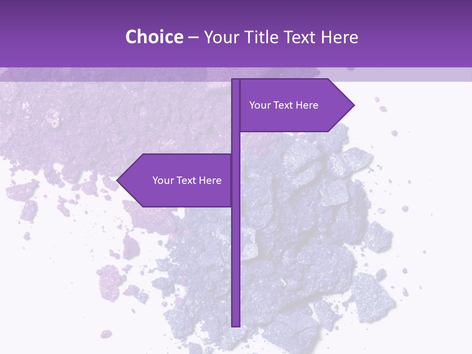 Make Purple Isolated PowerPoint Template