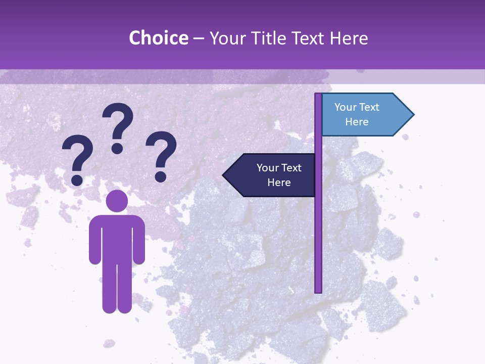 Make Purple Isolated PowerPoint Template