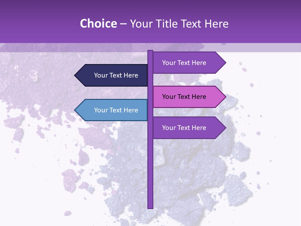 Make Purple Isolated PowerPoint Template