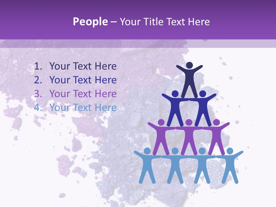 Make Purple Isolated PowerPoint Template