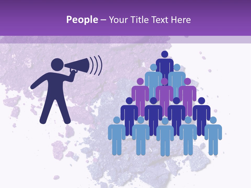 Make Purple Isolated PowerPoint Template
