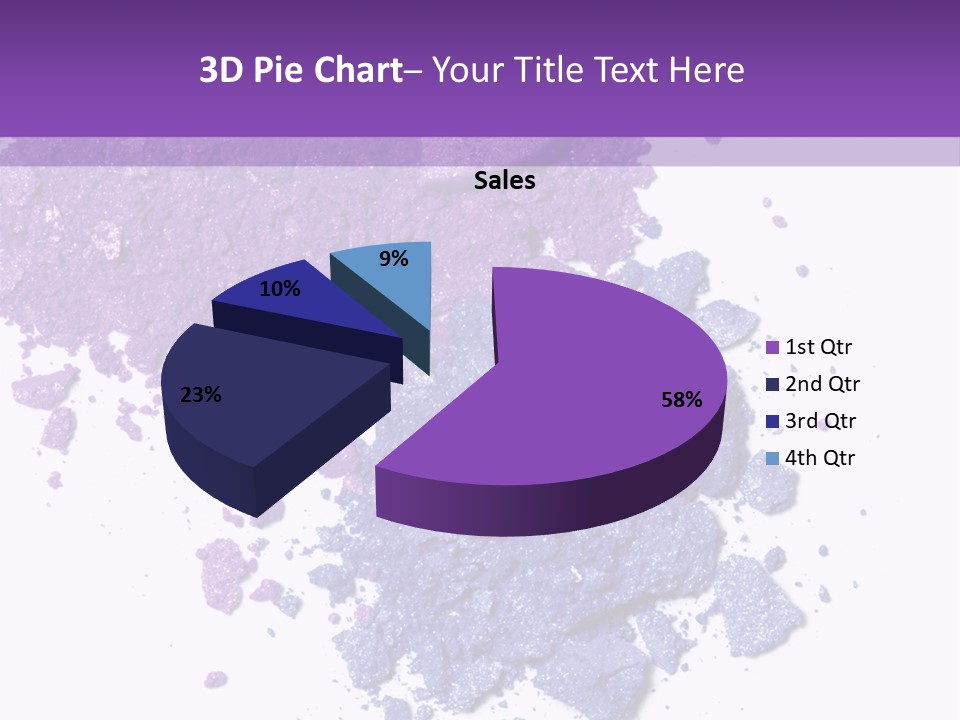 Make Purple Isolated PowerPoint Template