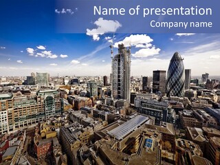 London Panorama Tall PowerPoint Template