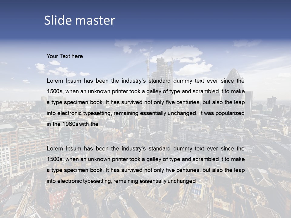 London Panorama Tall PowerPoint Template