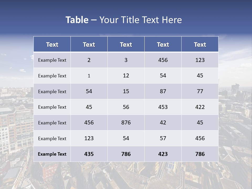 London Panorama Tall PowerPoint Template