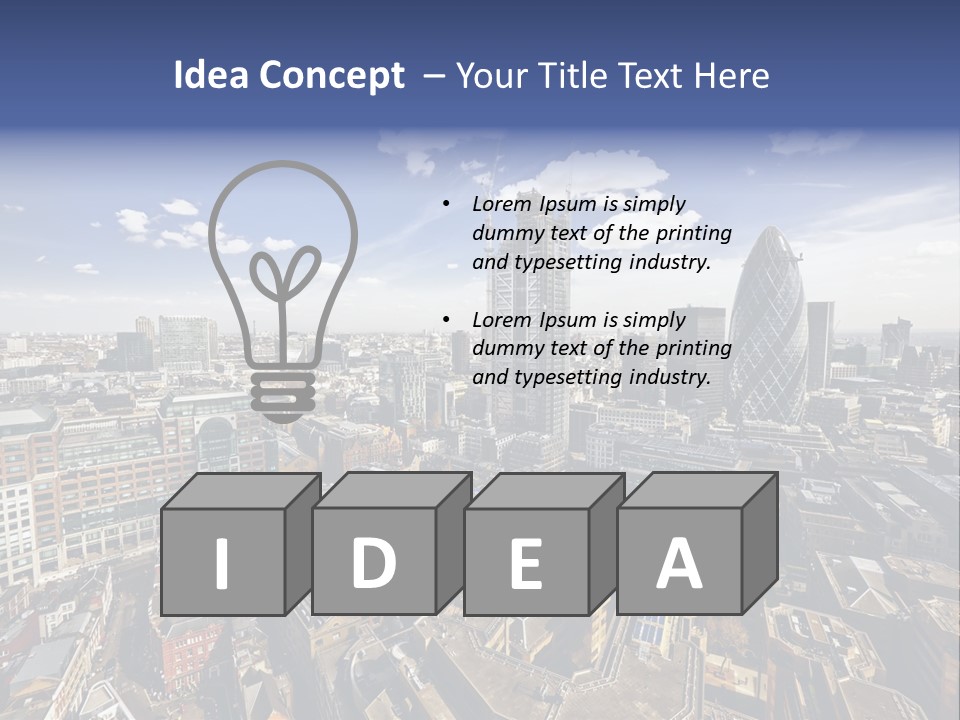 London Panorama Tall PowerPoint Template