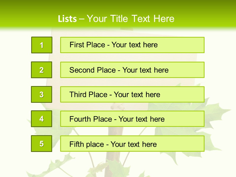 Design Environmental Bamboo PowerPoint Template