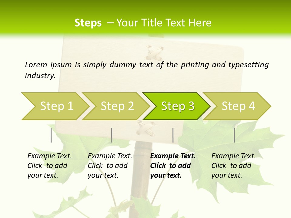 Design Environmental Bamboo PowerPoint Template