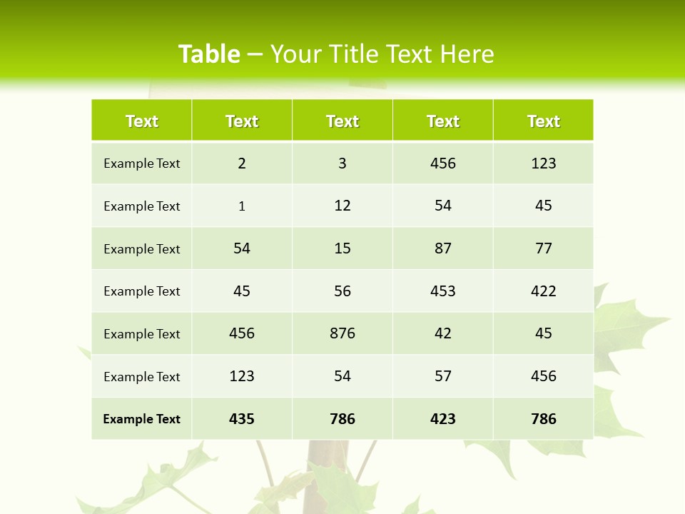 Design Environmental Bamboo PowerPoint Template