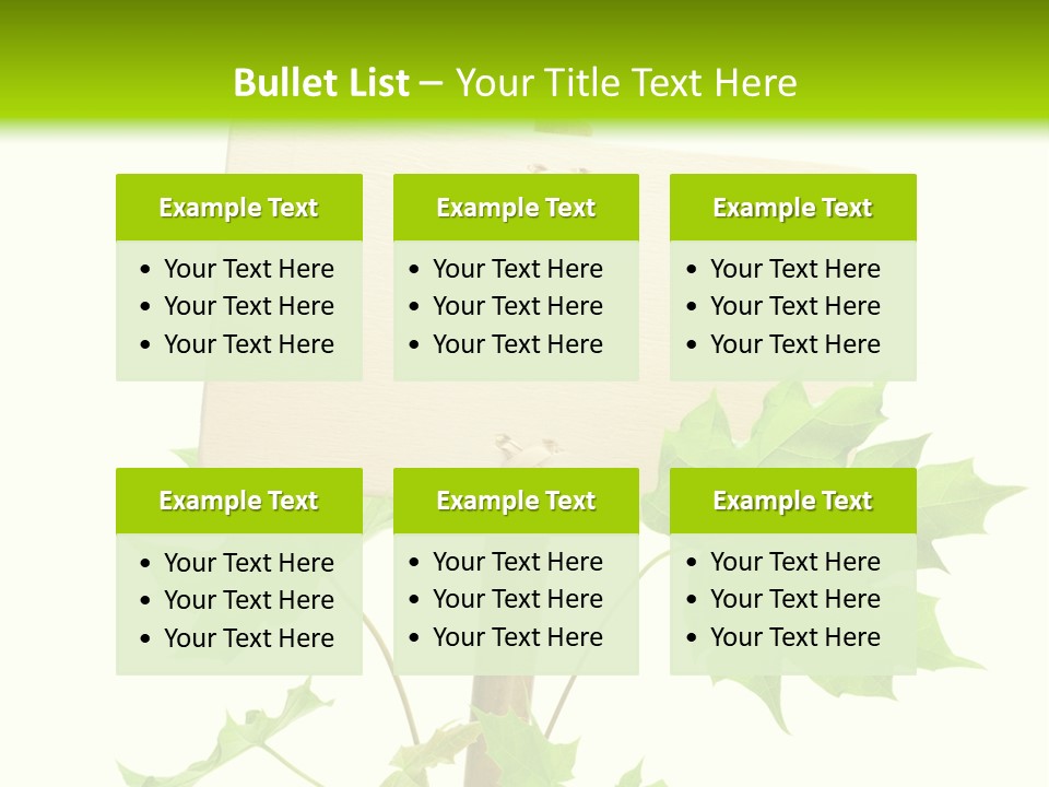 Design Environmental Bamboo PowerPoint Template
