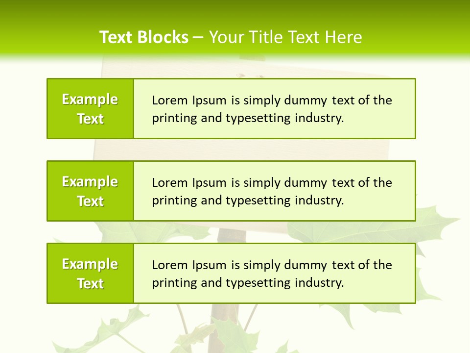 Design Environmental Bamboo PowerPoint Template