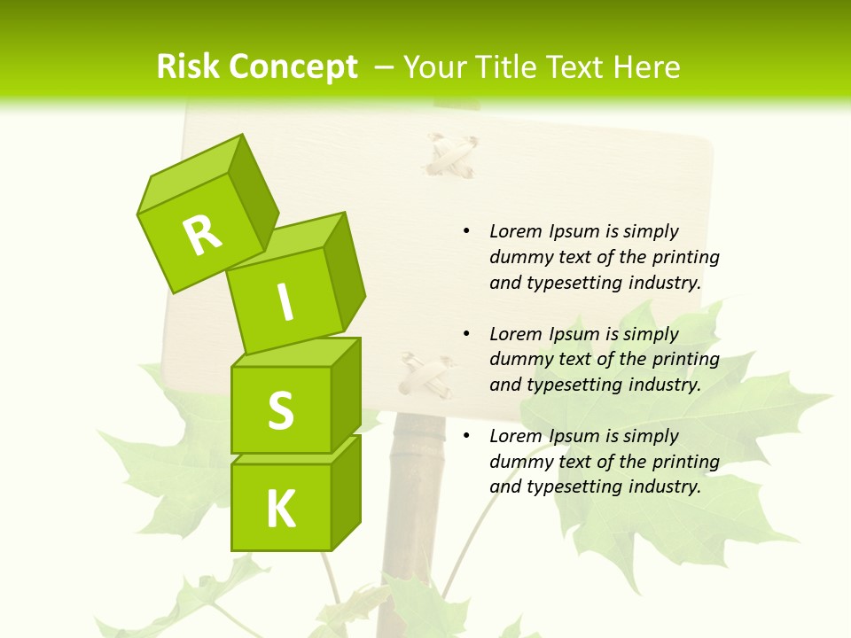 Design Environmental Bamboo PowerPoint Template