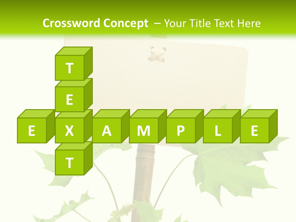 Design Environmental Bamboo PowerPoint Template