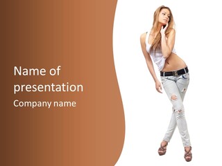 Face Blond Style PowerPoint Template