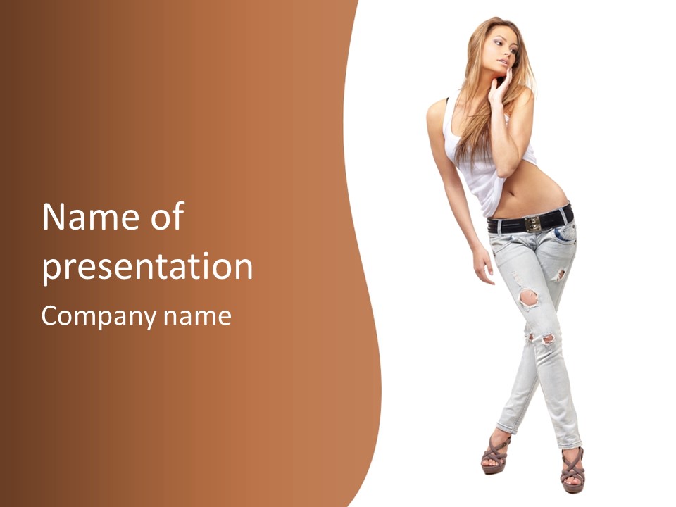 Face Blond Style PowerPoint Template