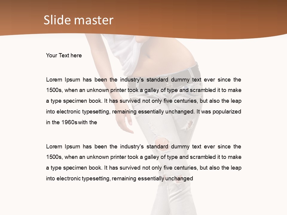 Face Blond Style PowerPoint Template