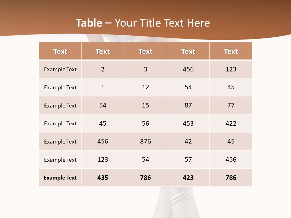 Face Blond Style PowerPoint Template