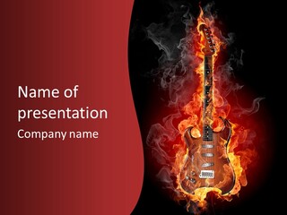 Music Blazing Pop PowerPoint Template