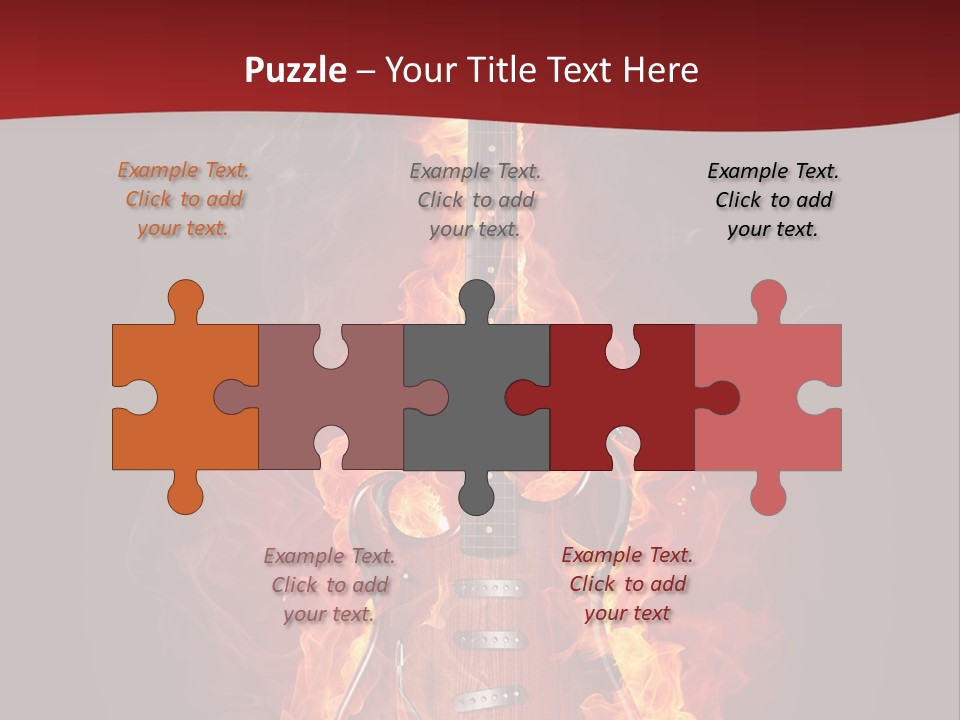 Music Blazing Pop PowerPoint Template