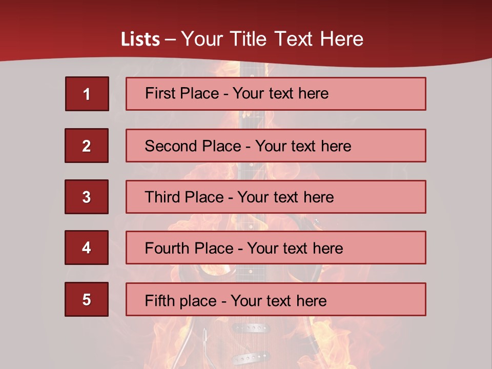 Music Blazing Pop PowerPoint Template