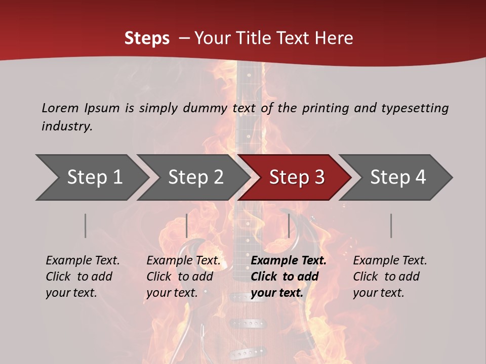 Music Blazing Pop PowerPoint Template