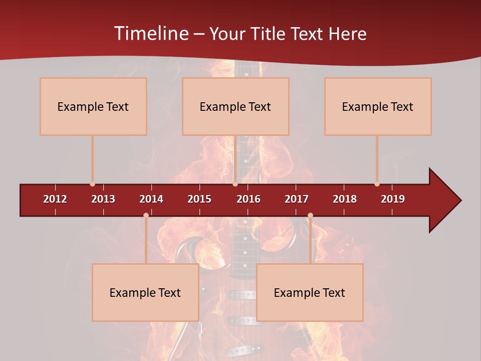 Music Blazing Pop PowerPoint Template