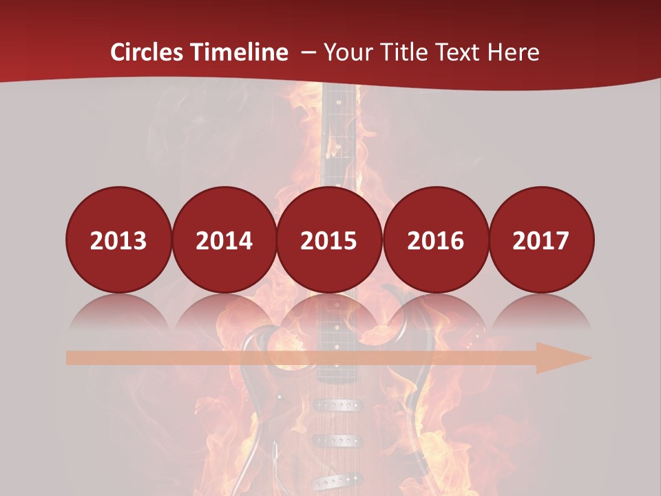 Music Blazing Pop PowerPoint Template