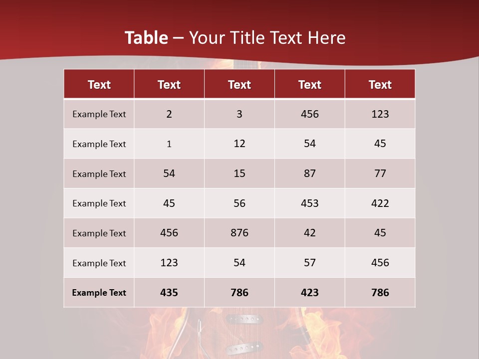 Music Blazing Pop PowerPoint Template