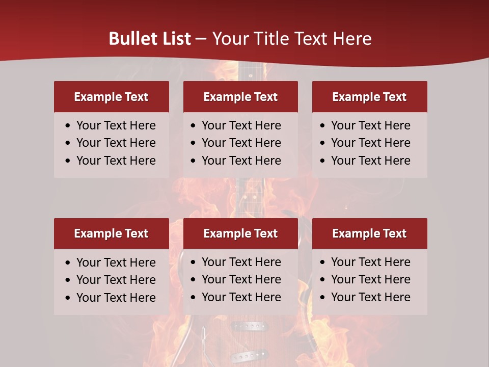 Music Blazing Pop PowerPoint Template