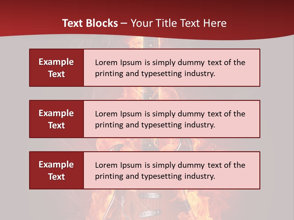 Music Blazing Pop PowerPoint Template