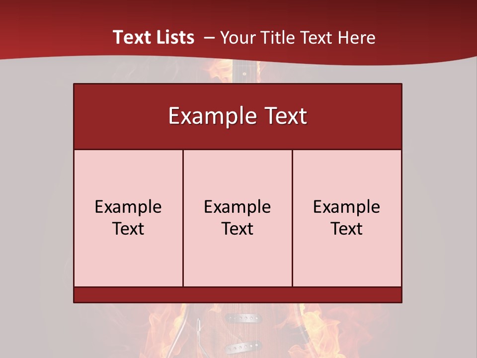 Music Blazing Pop PowerPoint Template