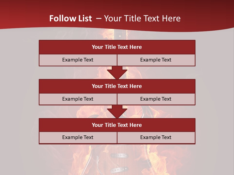 Music Blazing Pop PowerPoint Template