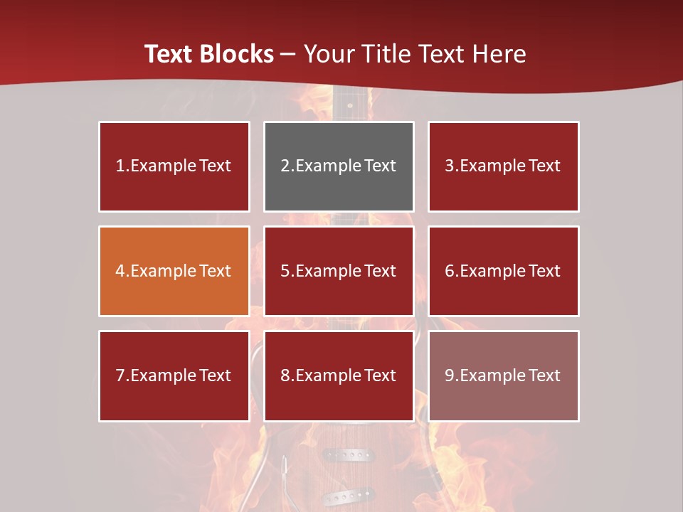 Music Blazing Pop PowerPoint Template