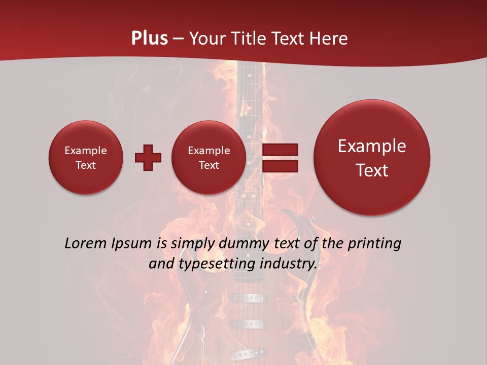 Music Blazing Pop PowerPoint Template
