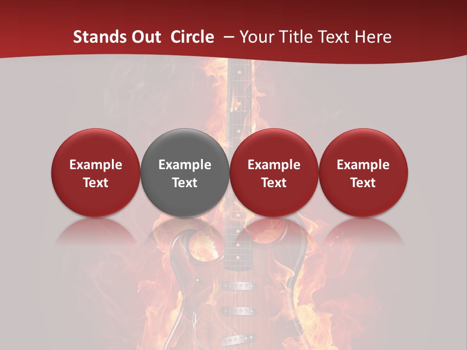 Music Blazing Pop PowerPoint Template