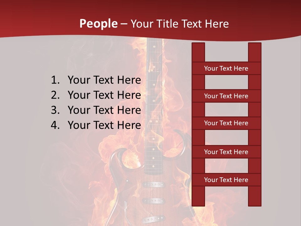 Music Blazing Pop PowerPoint Template