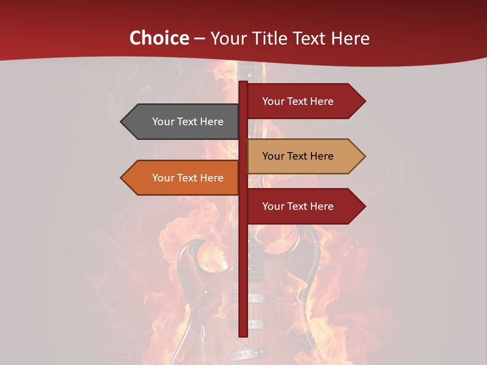 Music Blazing Pop PowerPoint Template