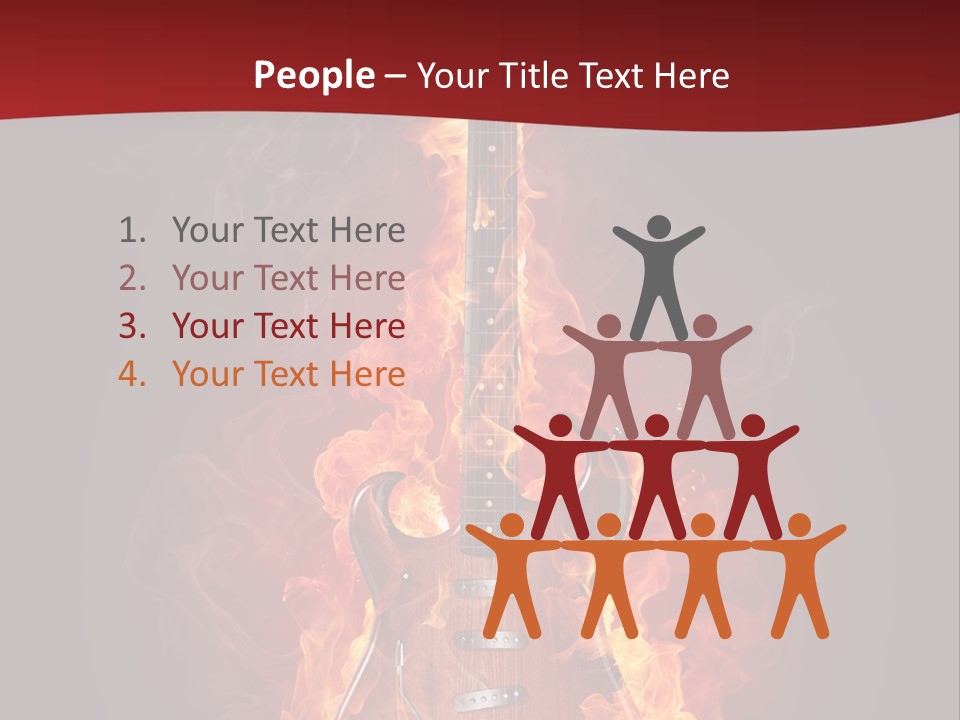 Music Blazing Pop PowerPoint Template