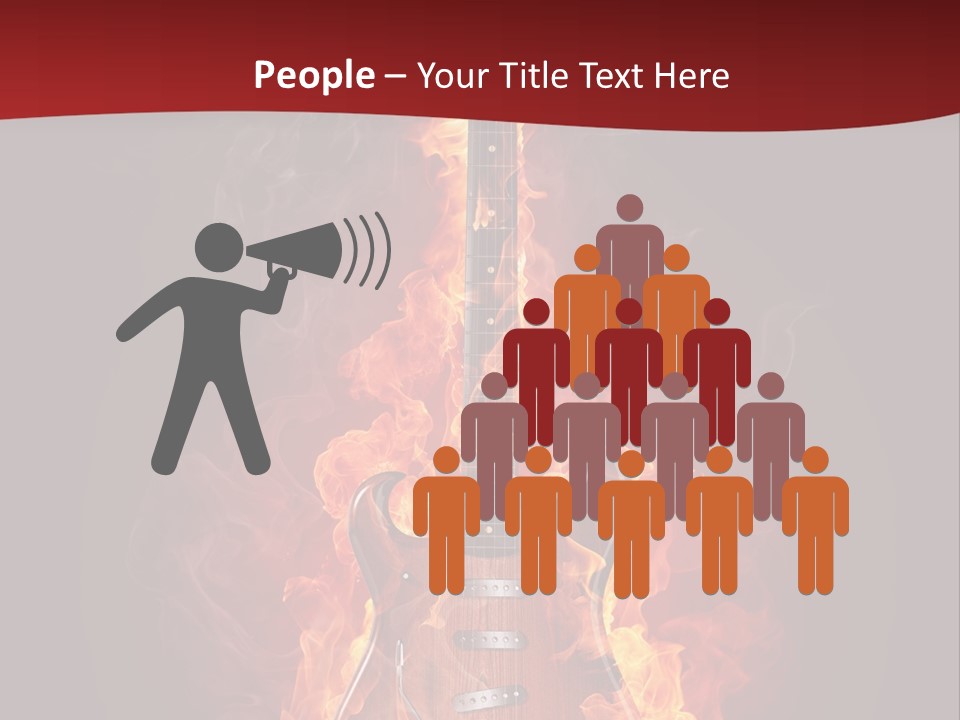 Music Blazing Pop PowerPoint Template
