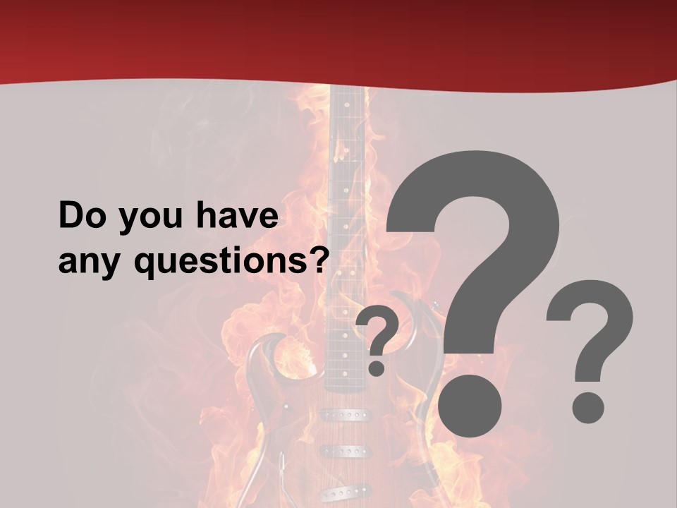 Music Blazing Pop PowerPoint Template