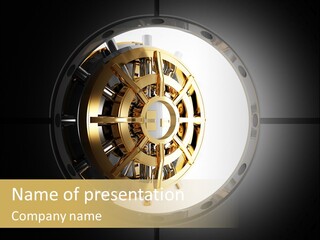 White Money Image PowerPoint Template