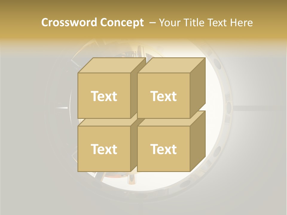 White Money Image PowerPoint Template