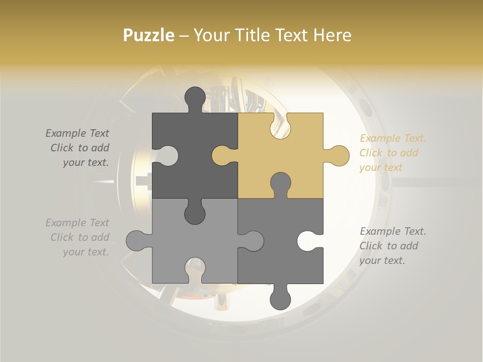 White Money Image PowerPoint Template