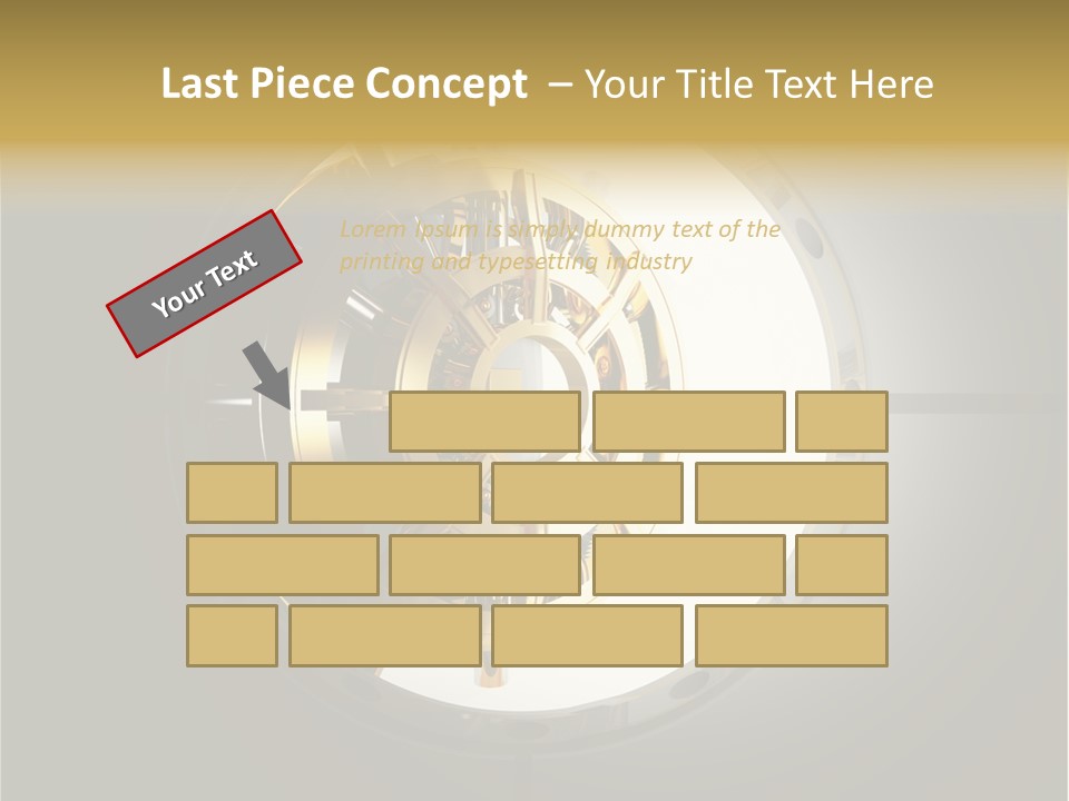 White Money Image PowerPoint Template