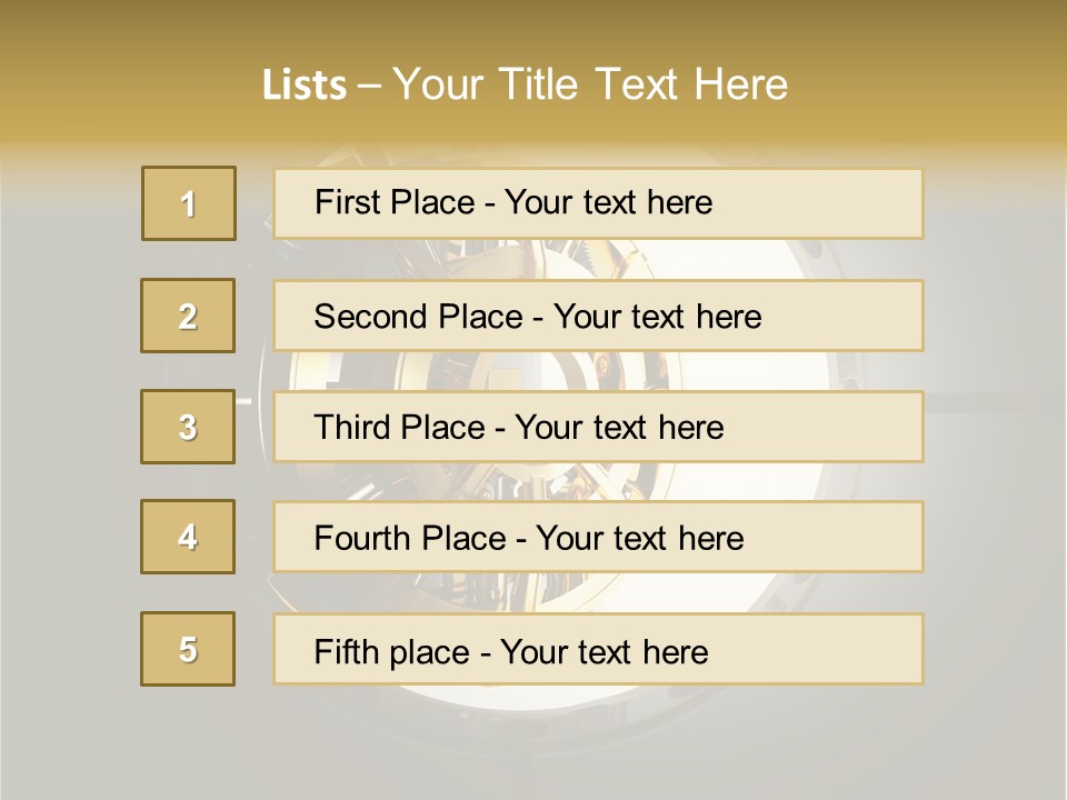 White Money Image PowerPoint Template