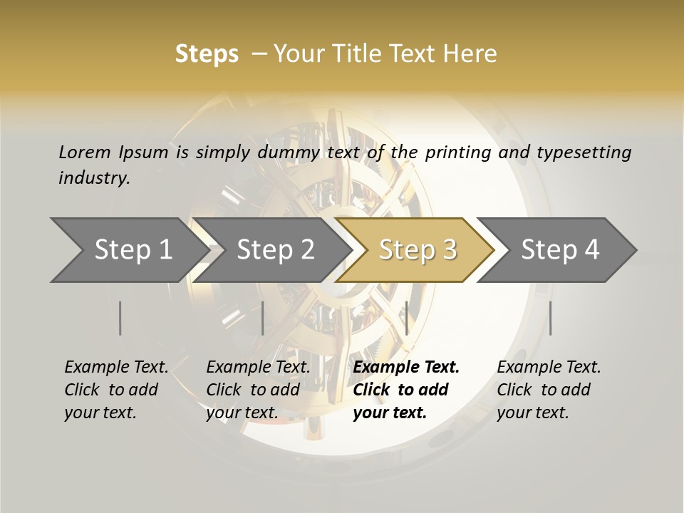 White Money Image PowerPoint Template