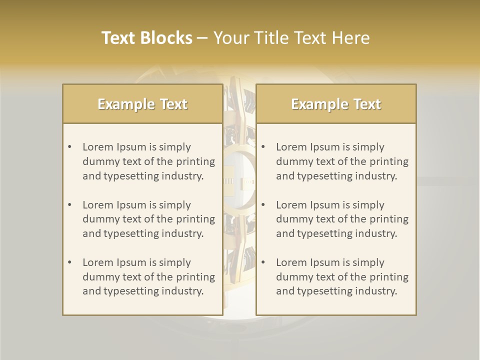 White Money Image PowerPoint Template